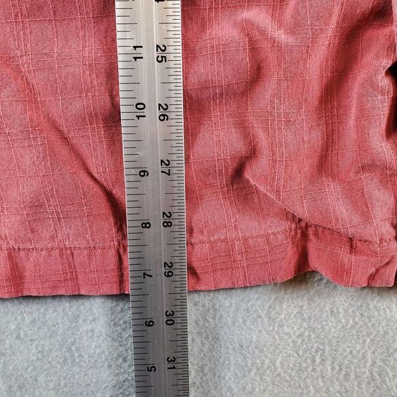 Tommy Bahama Shirt Mens XL Red Polynosic Rayon Casual Button Up - Picture 4 of 8